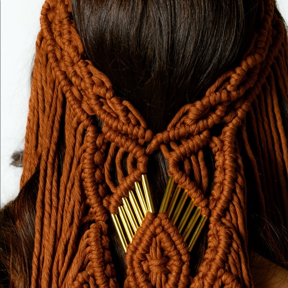 Handmade Macrame Crochet Headband - Picture 8 of 14